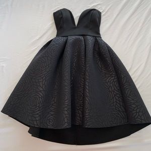 Sweetheart Strapless Black Rose dress